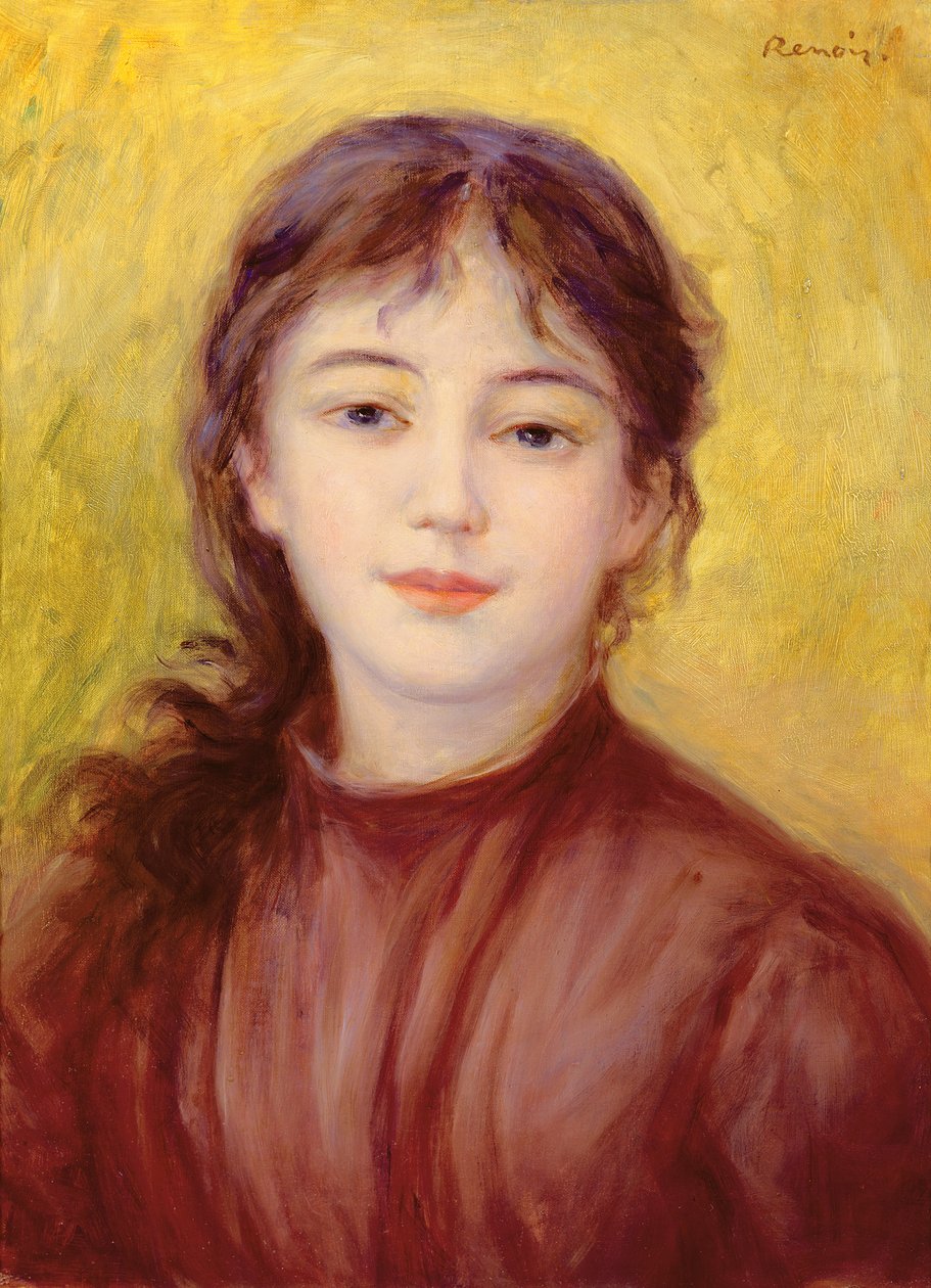 女性の肖像、1879 作： ピエールオーギュストルノワール
