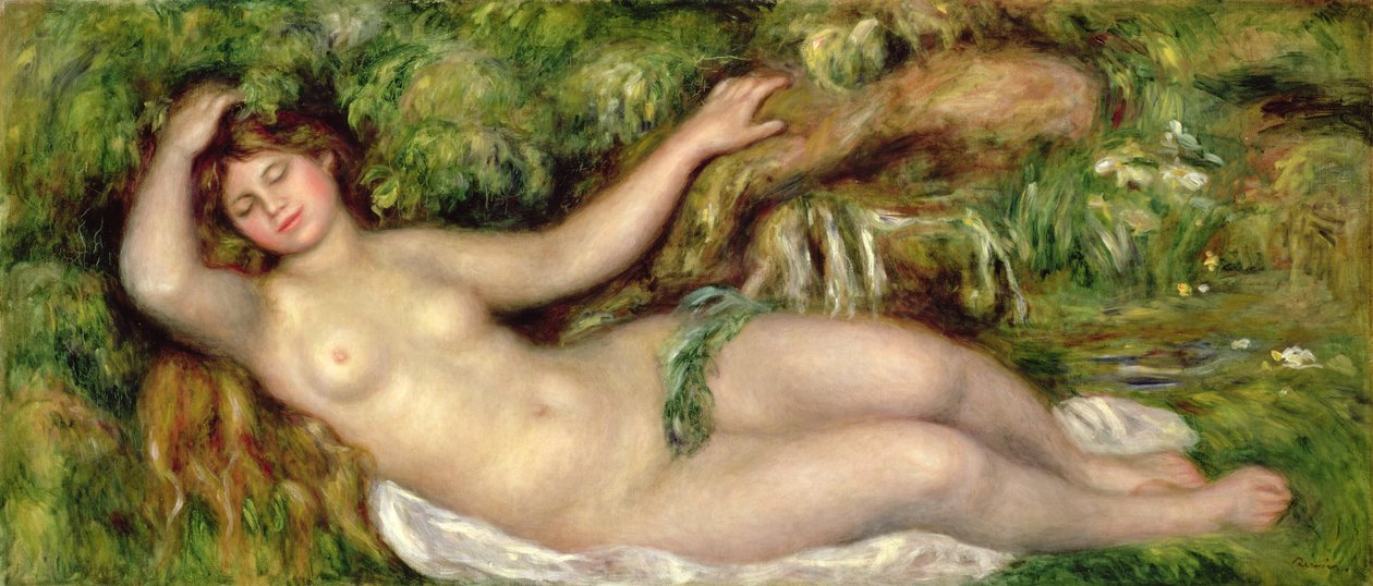 リクライニングヌード、1910 作： ピエールオーギュストルノワール