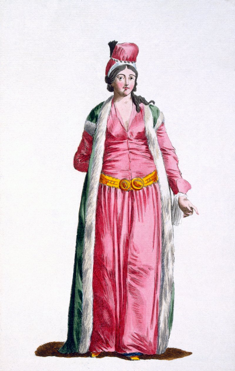 トルコのスミルナの貴婦人、1780 作： ピエール・デュフロス