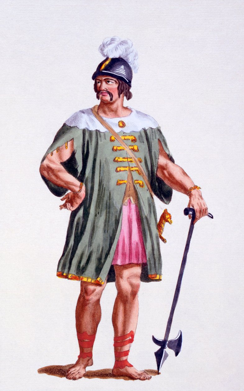 デンマークの兵士、1780 作： ピエール・デュフロス