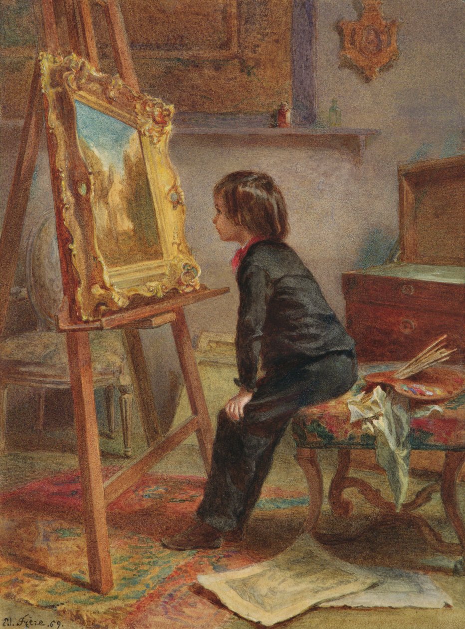 若い愛好家、1869 作： ピエール・エドゥアール・フレール