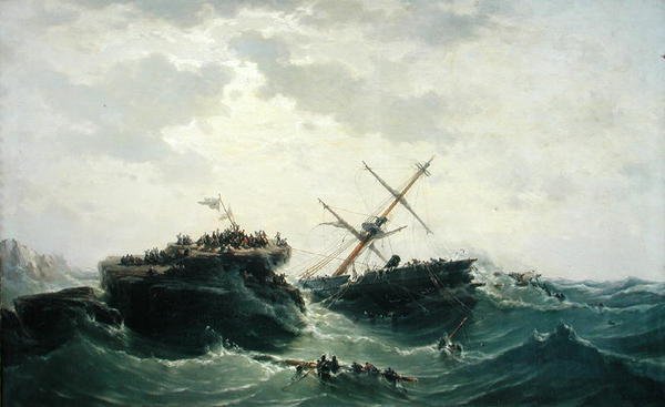 ボリステンの沈没、1866年12月15日、1866年 作： ピエールエミールベルセレミー