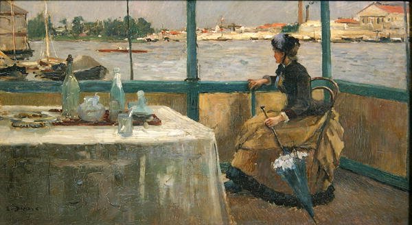 ナンテールのセーヌ川 作： ピエール・エマニュエル・ダモエ