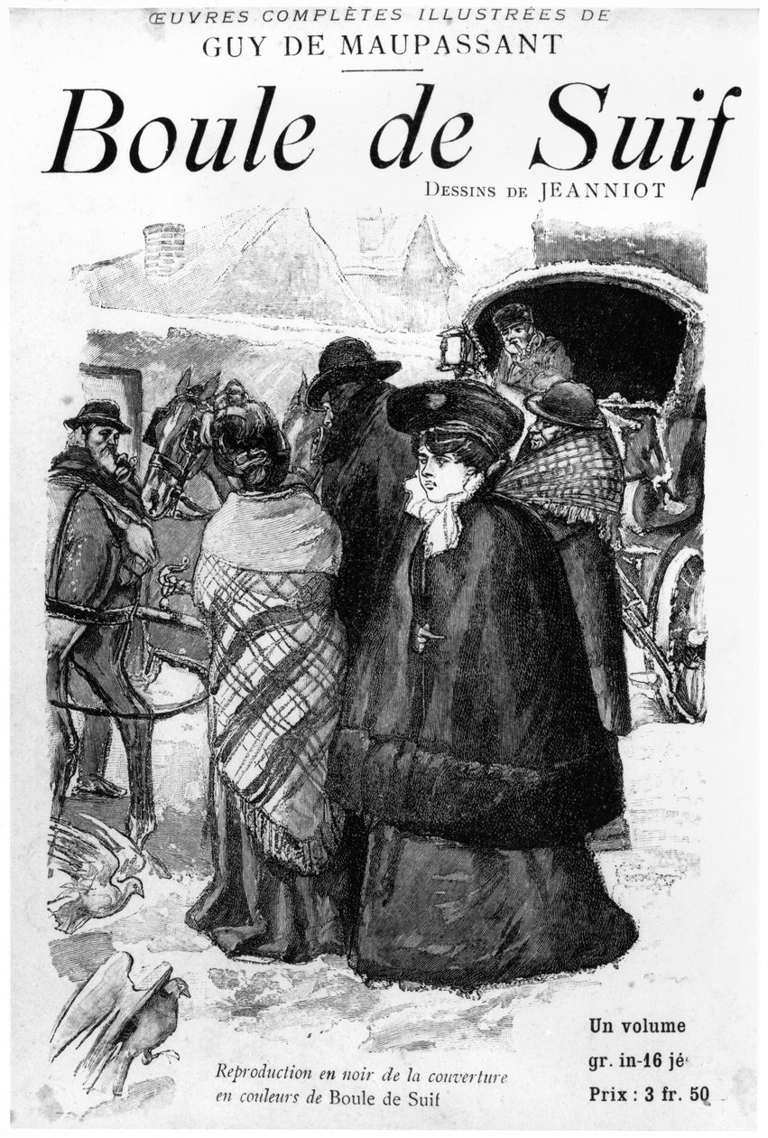 Guy de Maupassant（1850-93）による20世紀初頭の「Boule de Suif」の表紙 作： ピエール・ジョルジュ・ジャンニオ