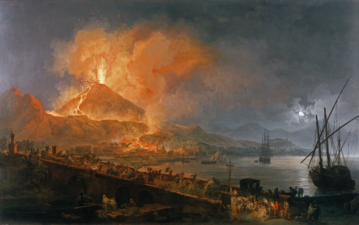 1771年のベスビオ火山の噴火 作： ピエール・ジャック・ボレール