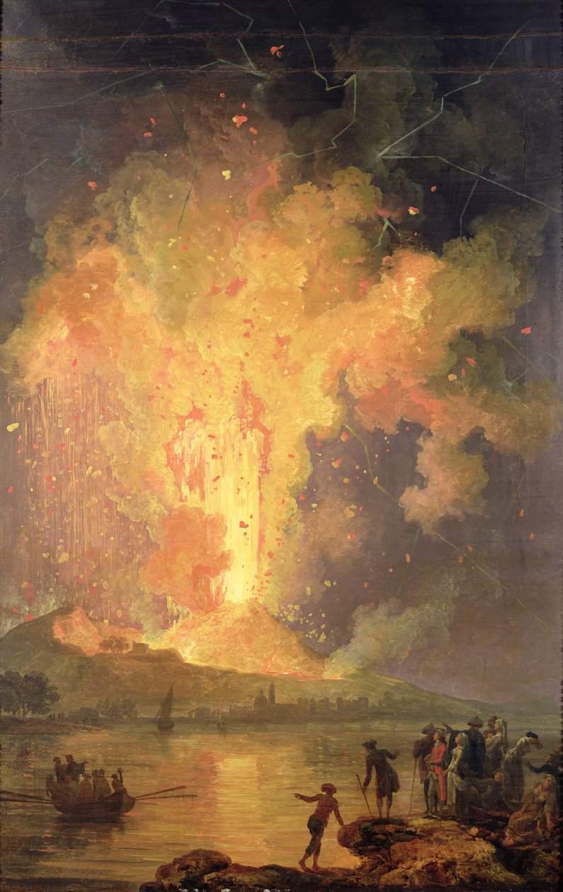 1779年、1779〜1802年のヴェスヴィオ山の噴火 作： ピエール・ジャック・ボレール