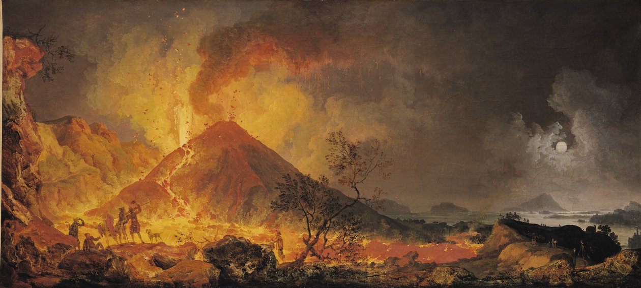 ベスビオ火山の噴火 作： ピエール・ジャック・ボレール