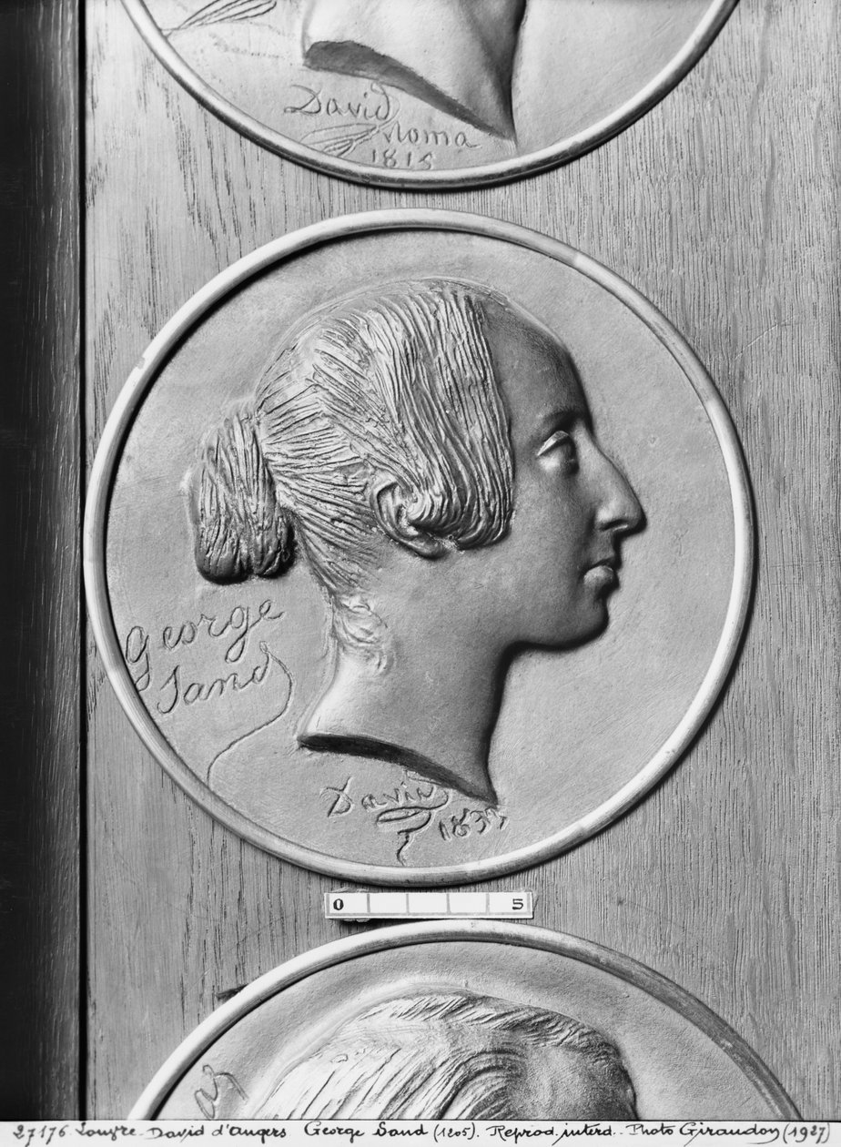 ジョージサンド、1833年（ブロンズ） 作： ピエール・ジャン・デイヴィッド・ダンジェ