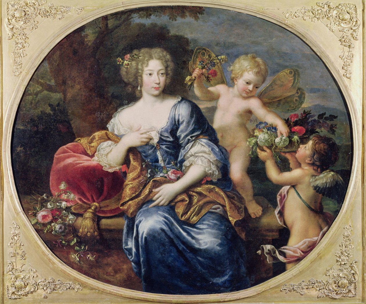 Rochechouart de Mortemart（1640-1707）がMarquese de Montespanによってフランソワーズアテネと推定される肖像画 作： ピエール・ミニャール