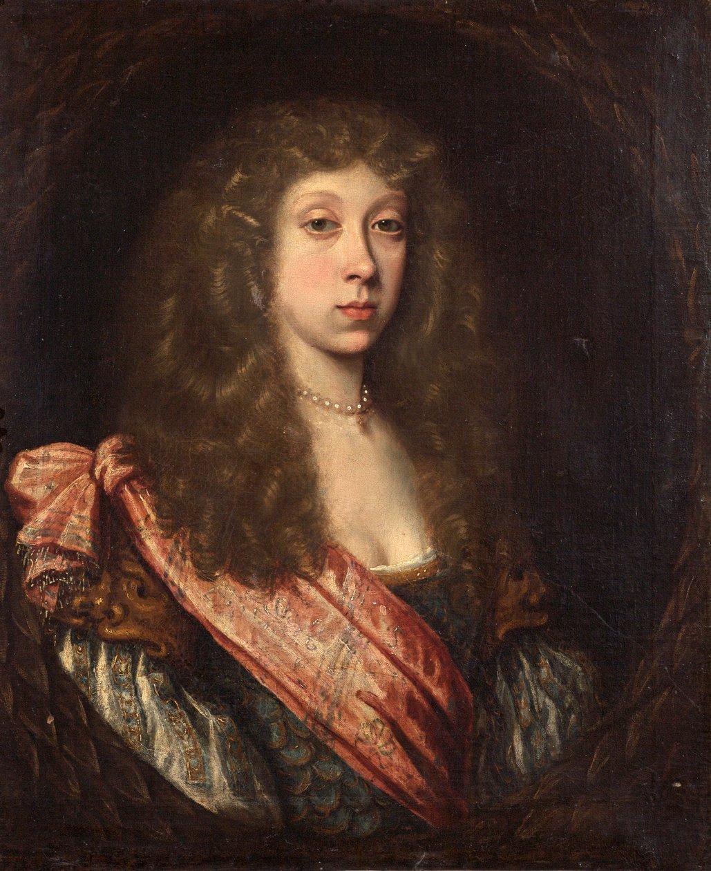 マスク衣装の不明な女性、1670年頃 作： ピエール・ミニャール
