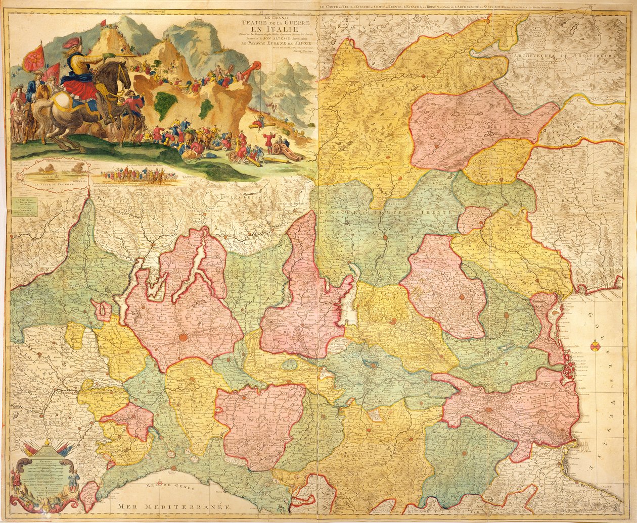 イタリアの戦争劇場、1720 作： ピエール・モルティエ