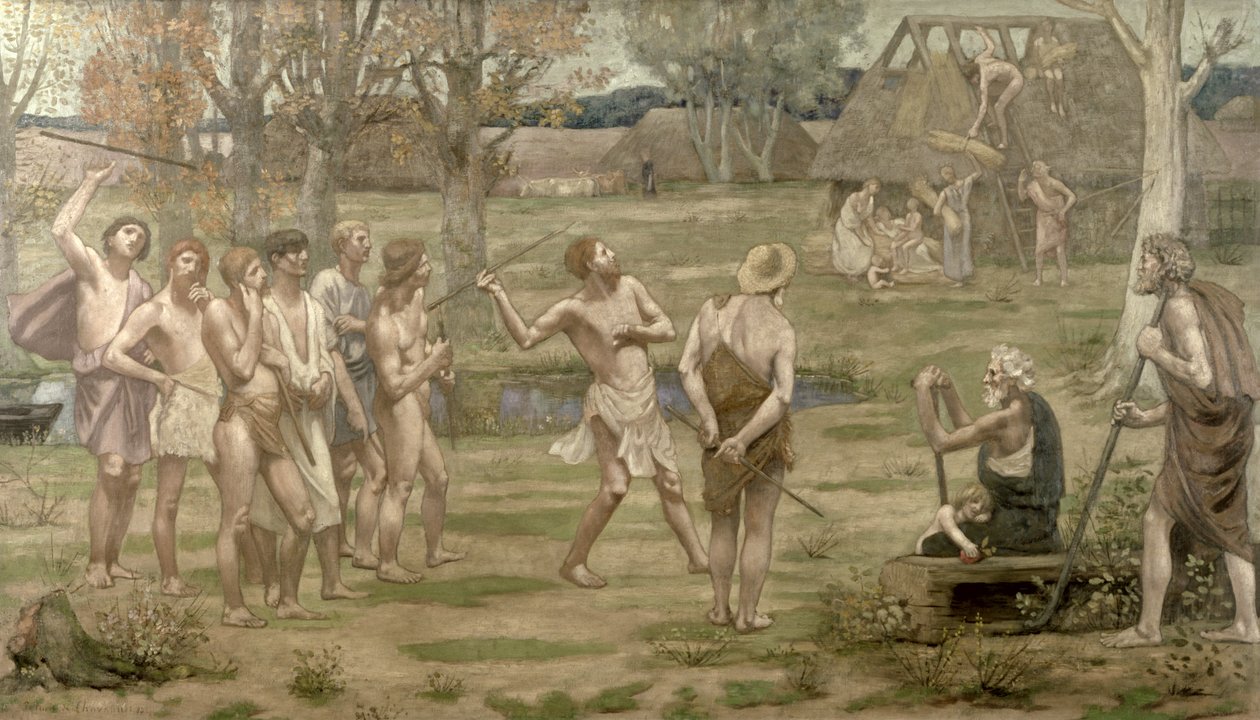 Ludus Pro Patria、1883（油彩、布地） 作： ピエール・ピュビス・ド・シャヴァンヌ
