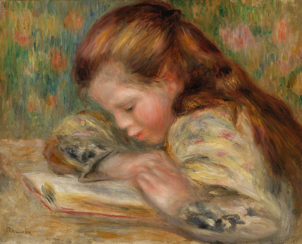 子供の読書 作： ピエールオーギュストルノワール