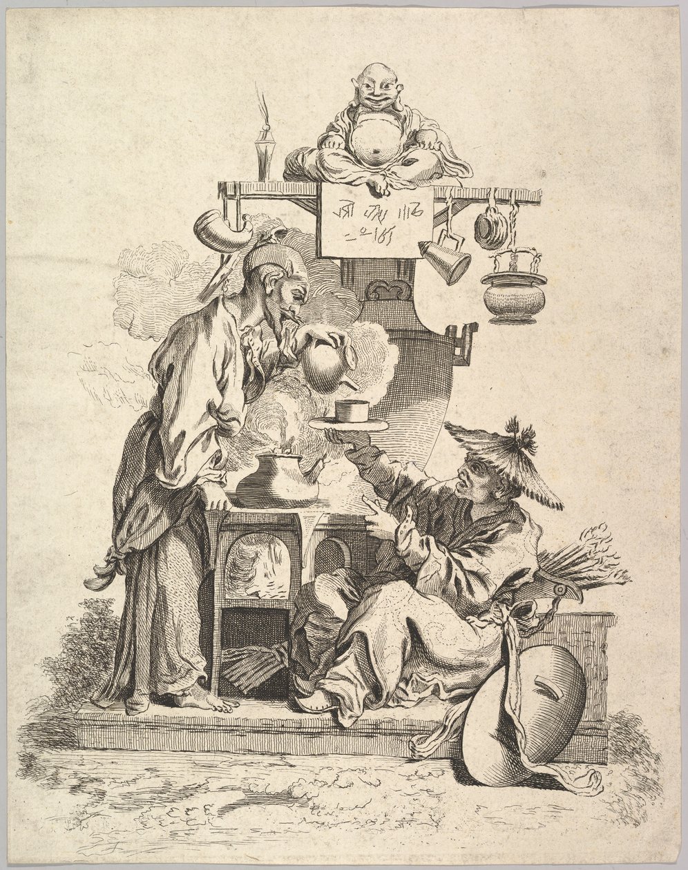 火、ca。 1740。 作： ピエール・アレクサンドル・アヴェリーヌ