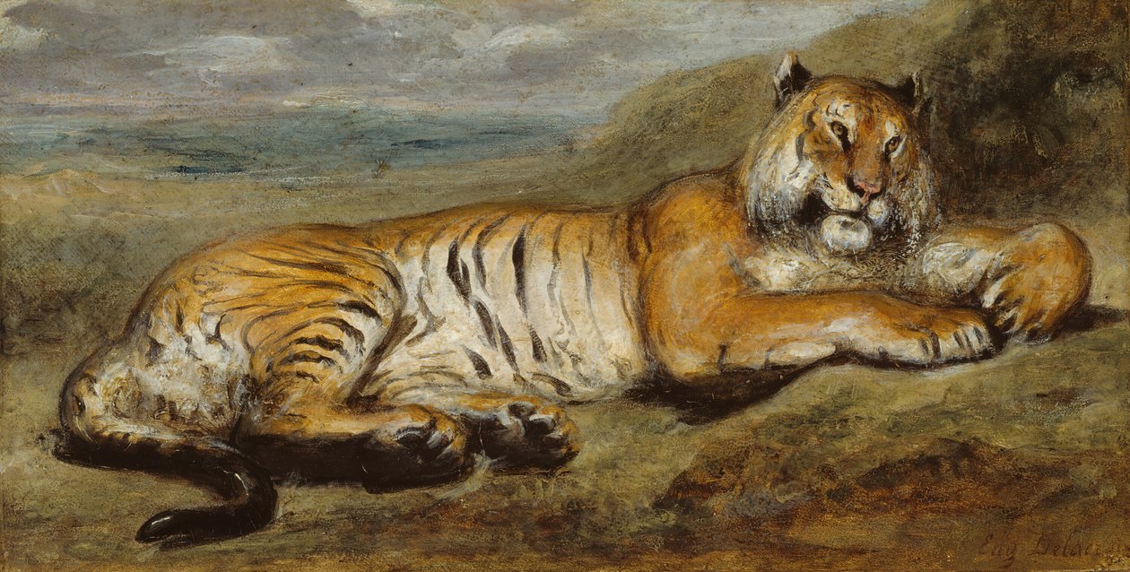 虎の休息、c。 1830年。 作： ピエール・アンドリュー