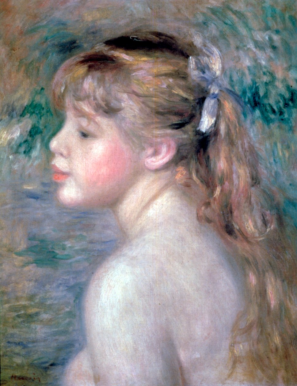 子供の頭、1892年。 作： ピエールオーギュストルノワール
