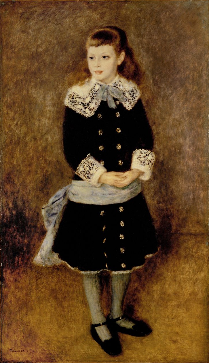 ルノアール 青いドレスの女 絵画 ピエール・オーギュスト・ルノアール