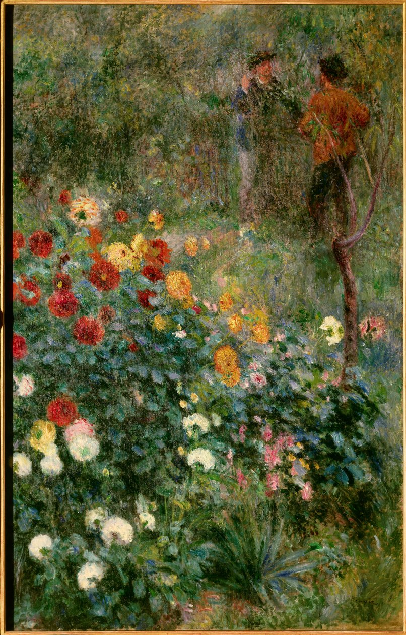 モンマルトルのコルトー通りの庭 ピエール・オーギュスト・ルノワール（1841-1919）の絵画 1876年 ピッツバーグインスティテュート・オブ・アート 作： ピエールオーギュストルノワール