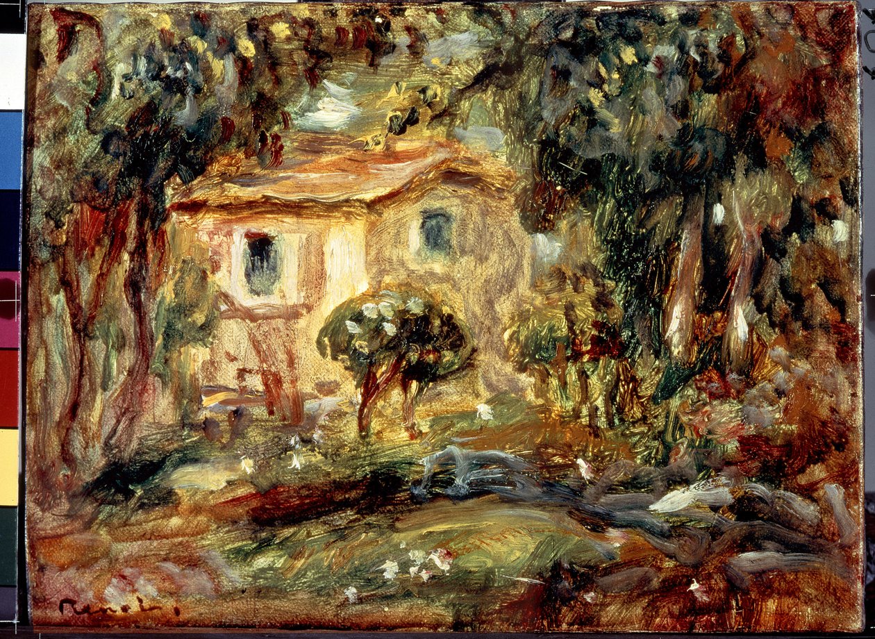風景。 ル・カネ。 ピエール・オーギュスト・ルノワールの絵画 (ピエール=オーギュスト・ルノワール) 作： ピエールオーギュストルノワール