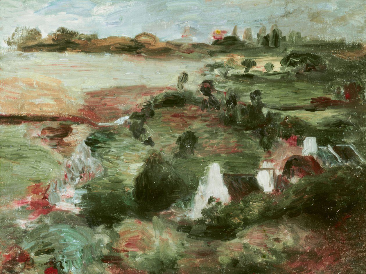 ブルターニュの風景 作： ピエールオーギュストルノワール