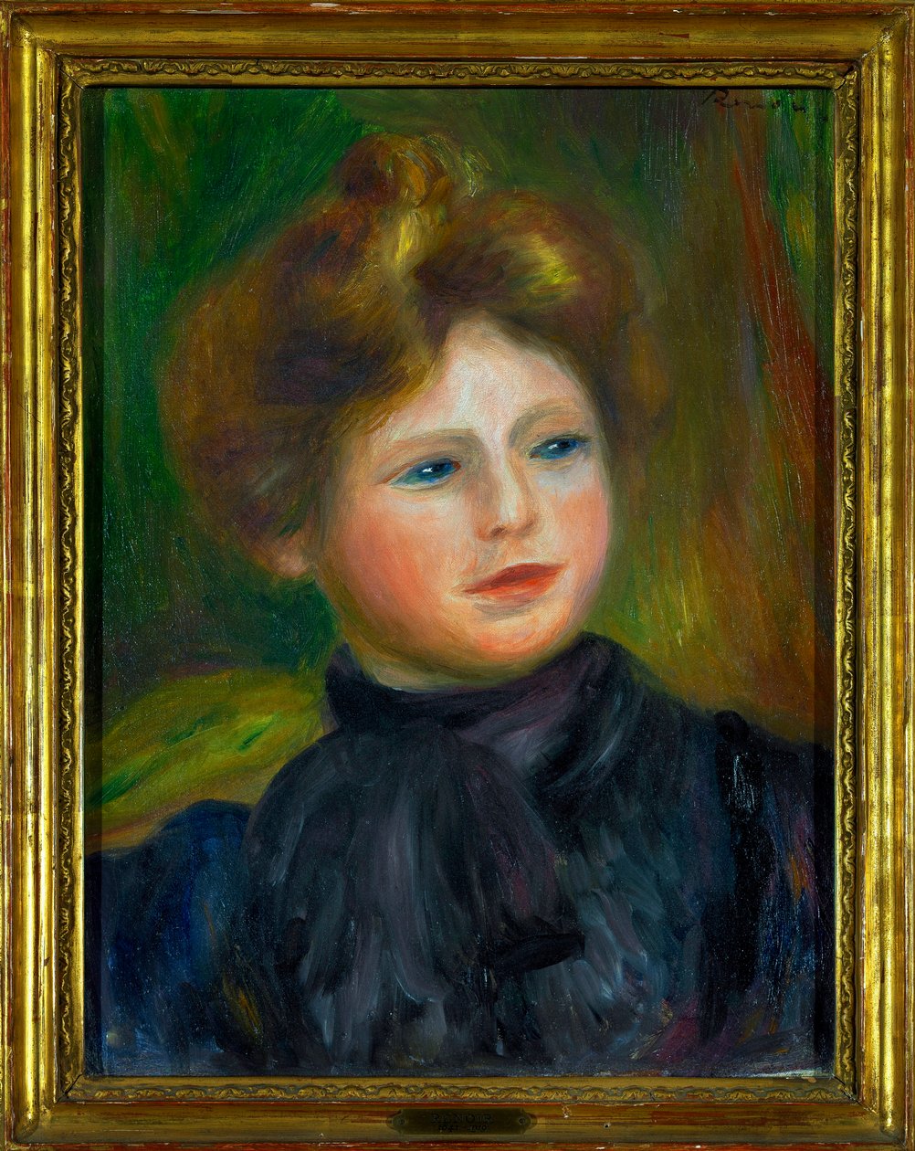 女性の肖像」 絵画 ピエール・オーギュスト・ルノワール（1841-1919） 1916年 薄手 0,35 x 0,27 m パリ musee du Louvre Mandatory mention:ヘレネとヴィクトル・リオンによる寄付 作： ピエールオーギュストルノワール