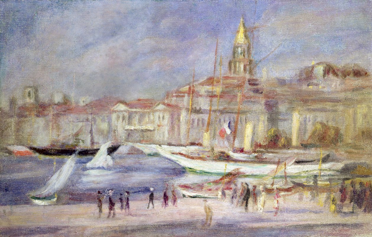 マルセイユの旧港、1912年頃 作： ピエールオーギュストルノワール