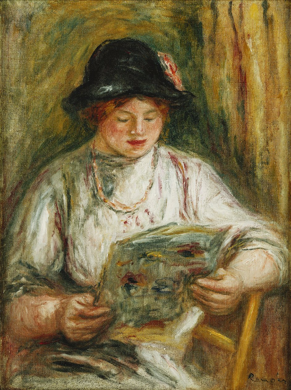 女性の読書;女性の読書、1910〜12年頃 作： ピエールオーギュストルノワール