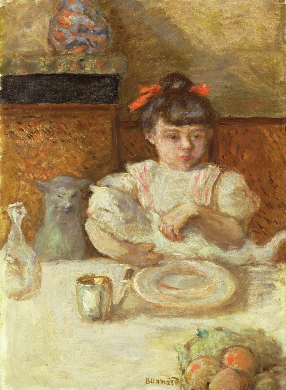 猫の子供、1906年頃（キャンバスに油彩） 作： ピエール・ボナール
