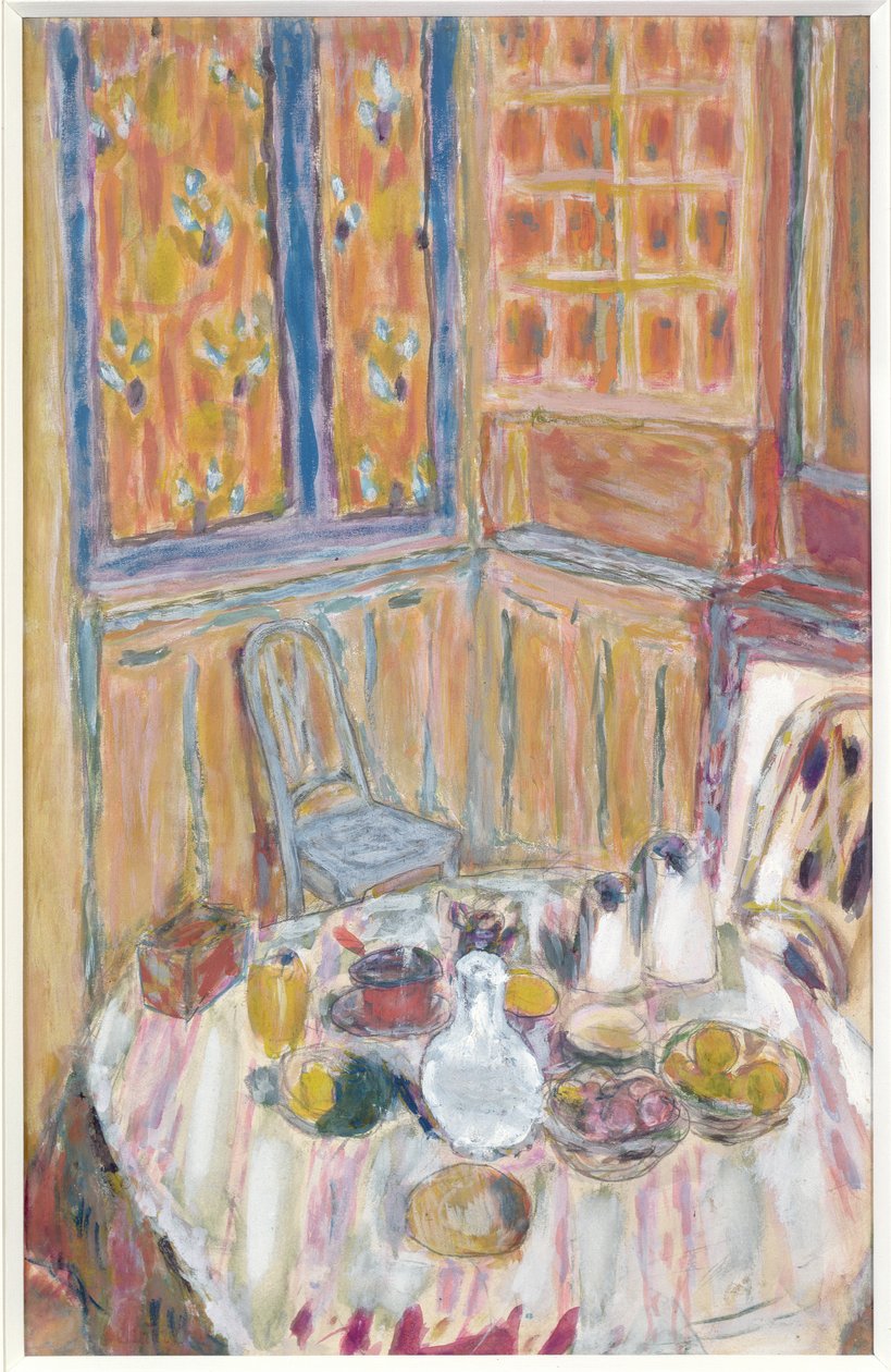 ダイニングルームのコーナー、1930年頃 作： ピエール・ボナール