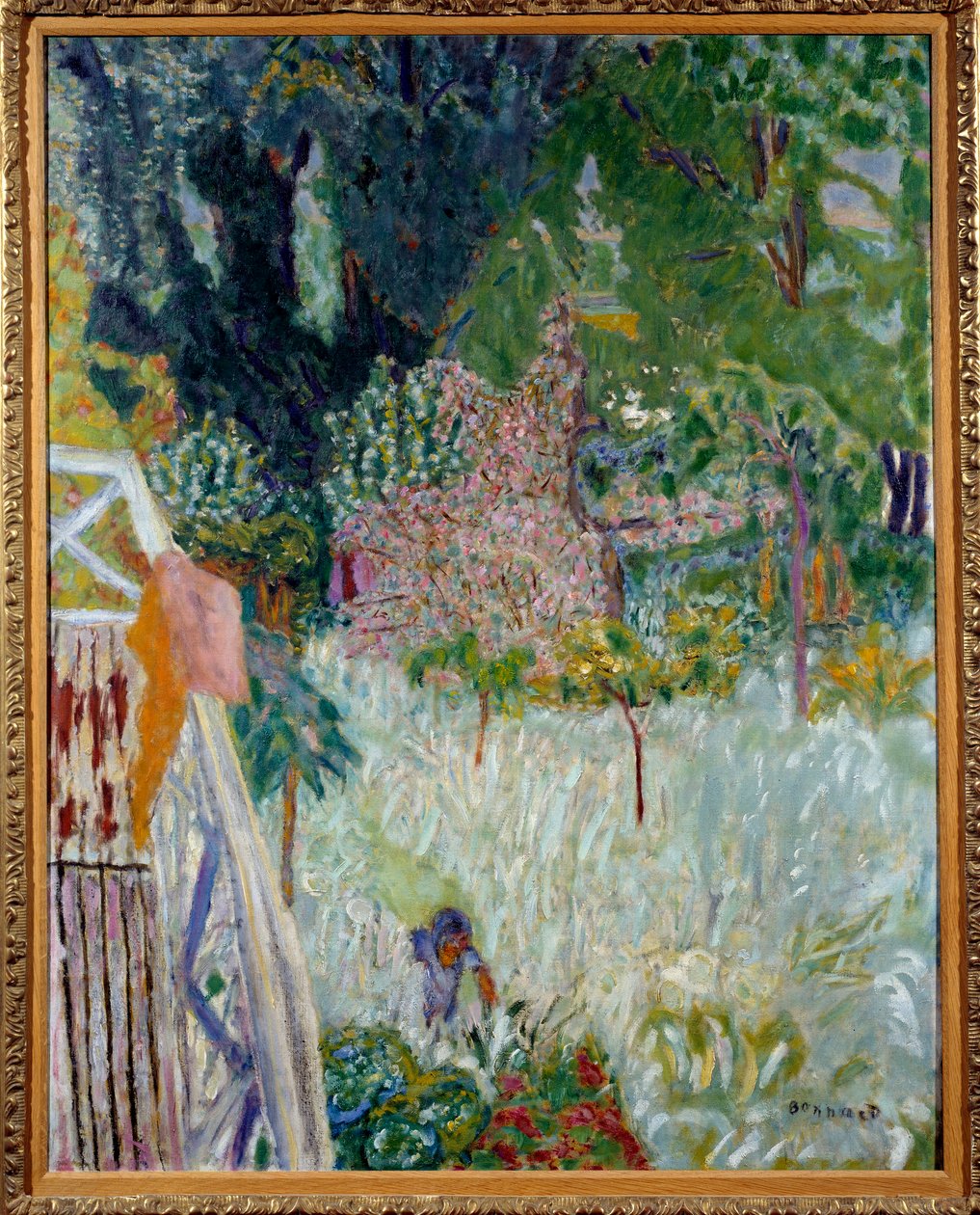 Le apple mier floral ou balcon Vernonet ピエール・ボナール（1867-1947）の絵画 1920年 薄さ1x0.8m Brest musee des Beaux Arts 作： ピエール・ボナール