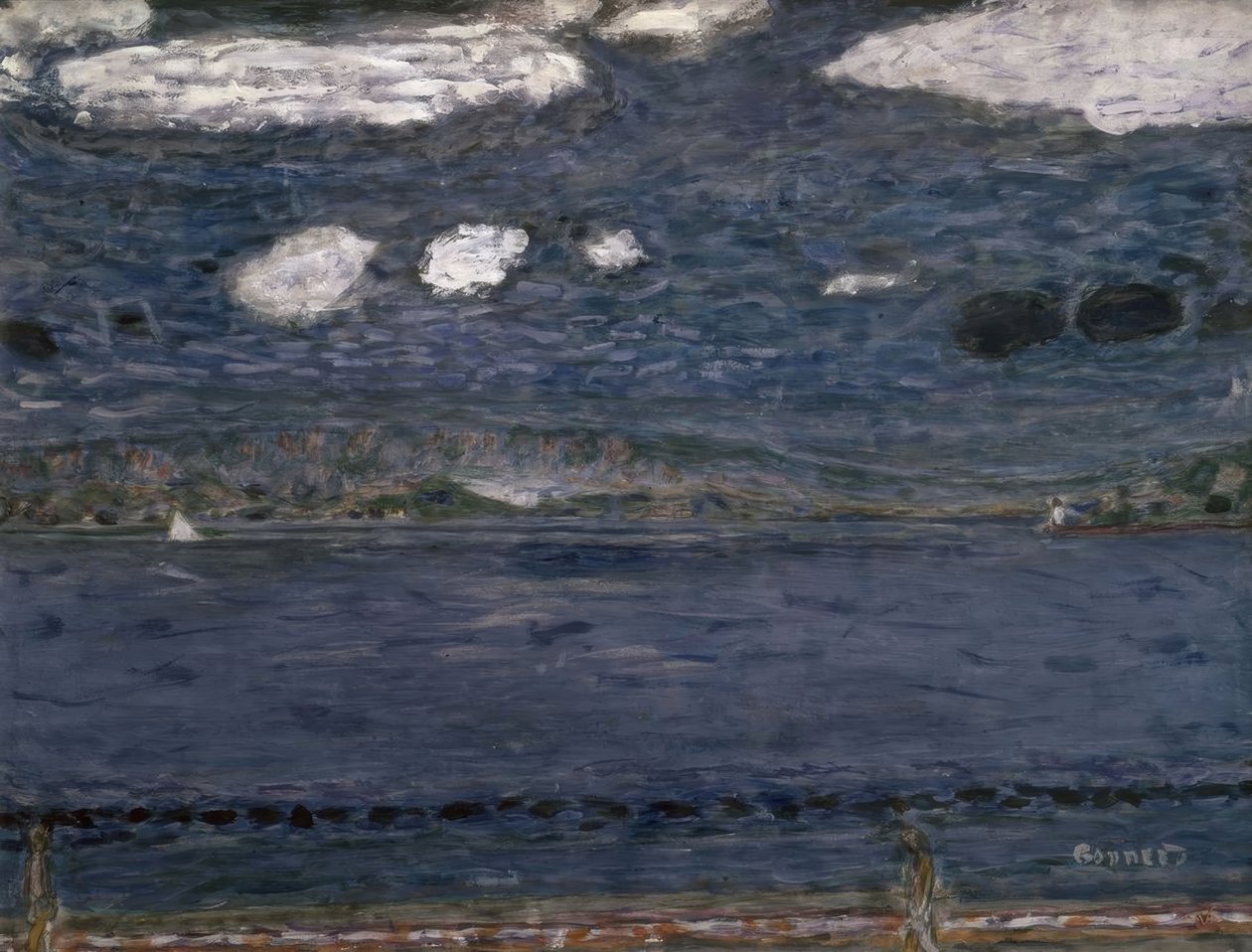 地中海– 1941-44 – 48,3×63,2 cm –紙にガッシュと鉛筆 作： ピエール・ボナール