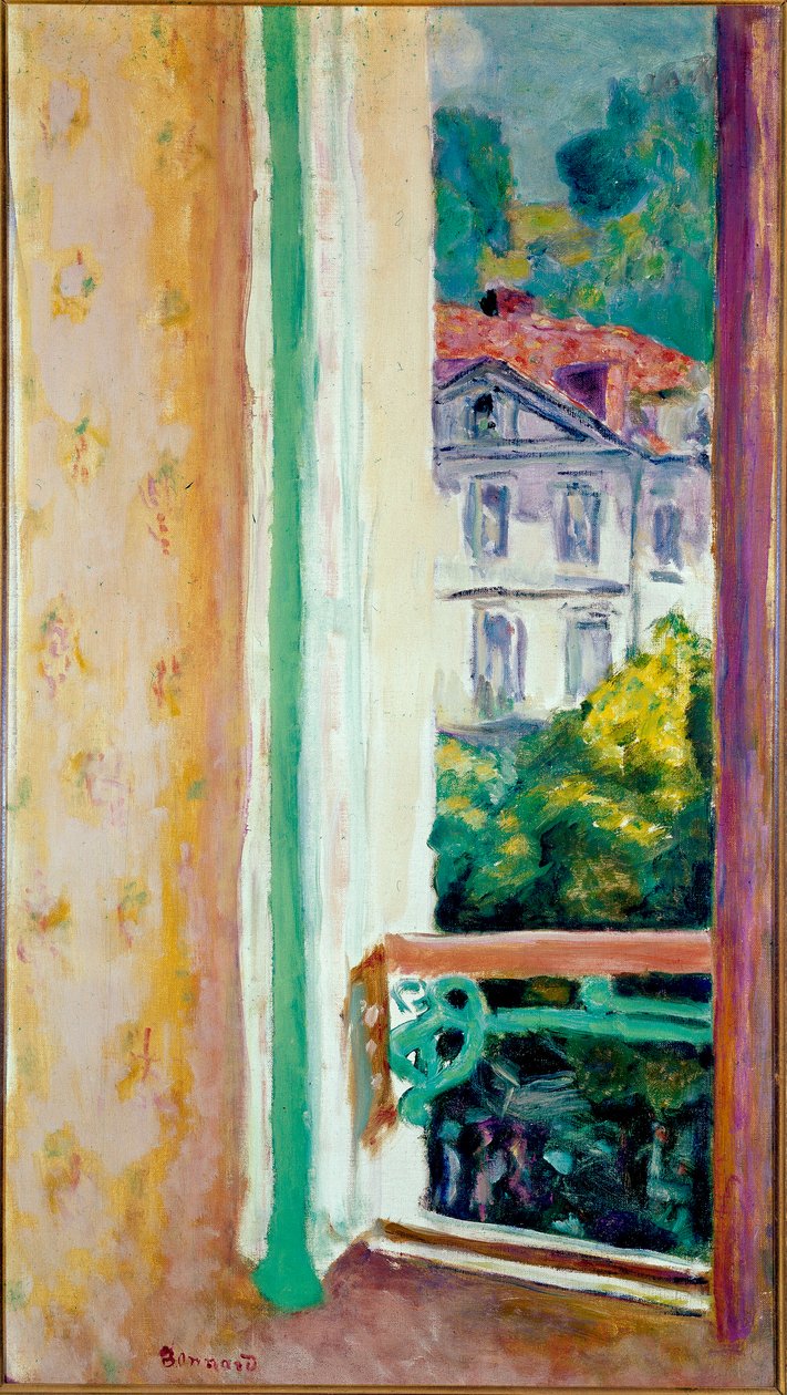 ウリアージュの開いた窓 ピエール・ボナール（1867-1947）の絵画 ミラノ、ジェシ・コレクション 作： ピエール・ボナール
