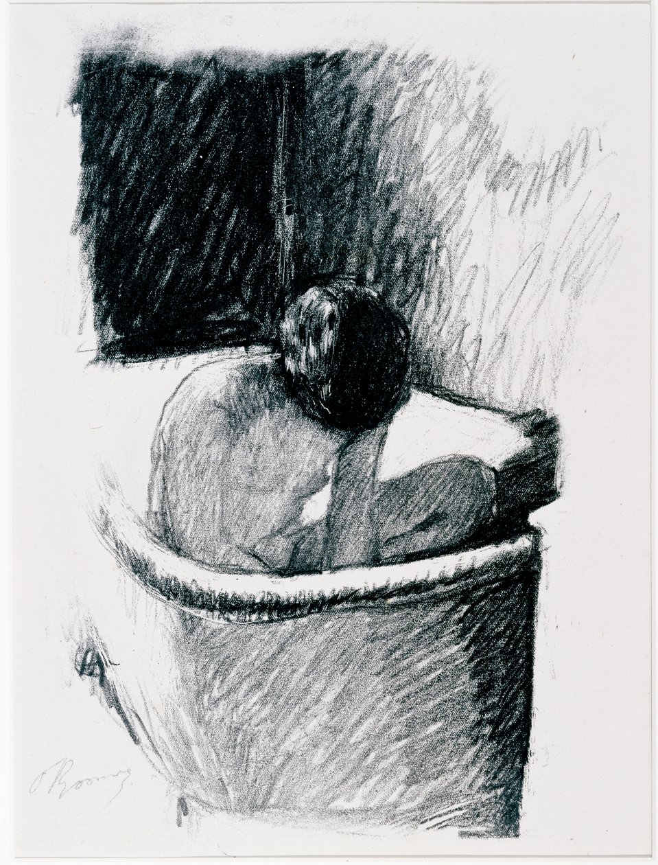 The Bath, c.1925 (litho) 作： ピエール・ボナール