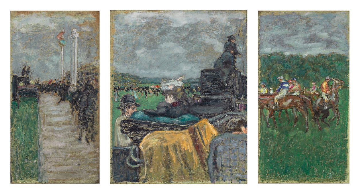 ロンシャンのレース；Les Courses a Longchamp 作： ピエール・ボナール