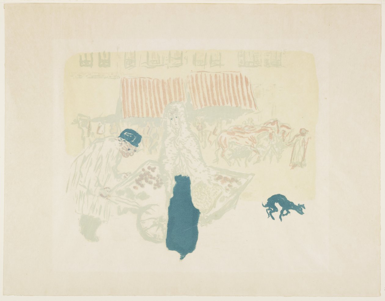The Vegetable Vendor」1897年頃（1899年出版 作： ピエール・ボナール