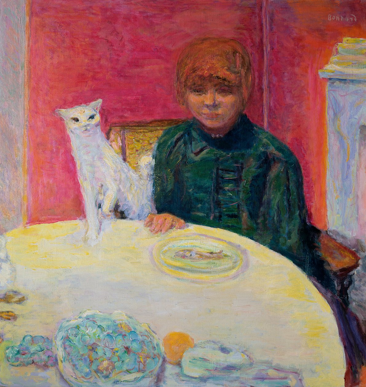猫を持つ女性、1912 | アートプリント