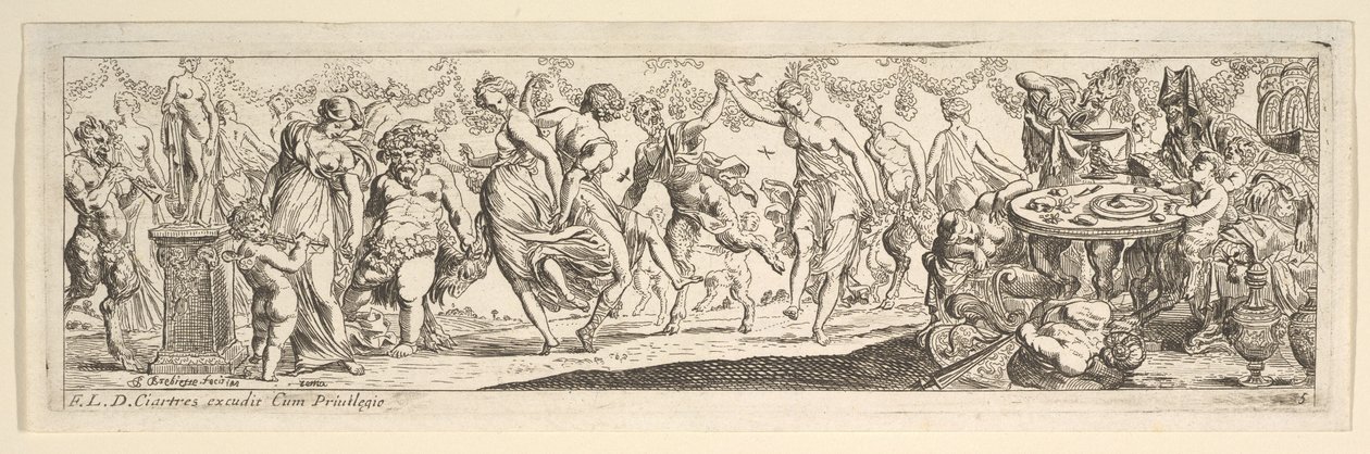 バッカナル、1615–42。 作： ピエール・ブレビエット