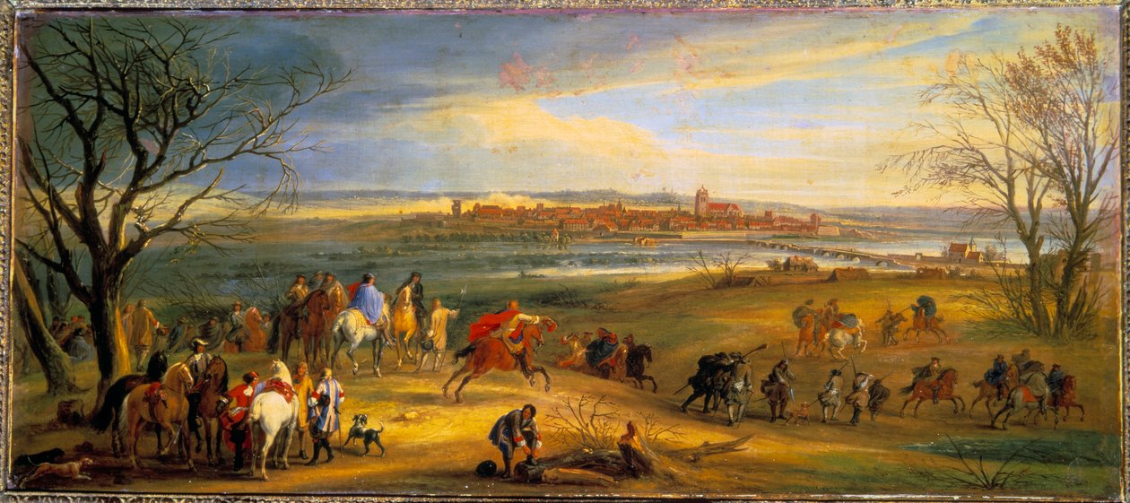 デボリューション戦争（1667-1668年）。"2月16日、国王ルイ14世によるフランシュ・コンテのドールの占領 作： ピエールデニスマーティン