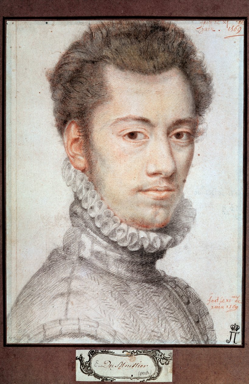 エティエンヌドゥムスティエの肖像、c1570 作： ピエールデュモンティエI