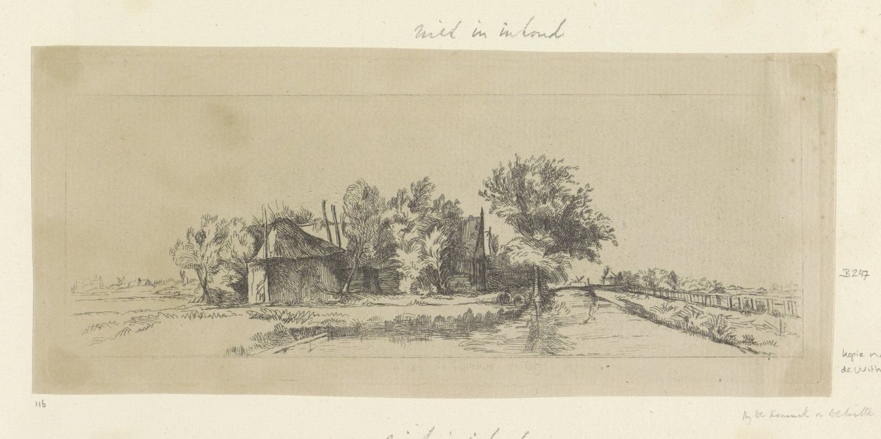 Landschap palisade een kanaal 原画集85点（連載タイトル） 作： ピエール・フランソワ・バサン（のワークショップ）