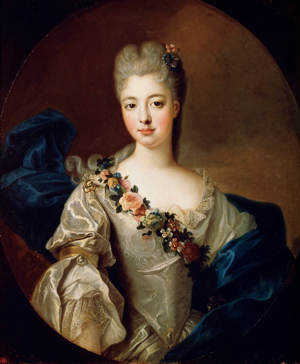 オルレアンのシャルロットアグラの肖像画、マドモアゼルドヴァロワ、1720年代。 作： ピエール・ゴベール