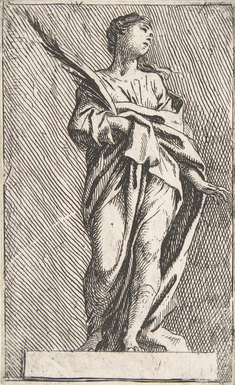 立っている女性像、約。 1739-40 年頃。 1739-40。 作： ピエールイグナスパロセル