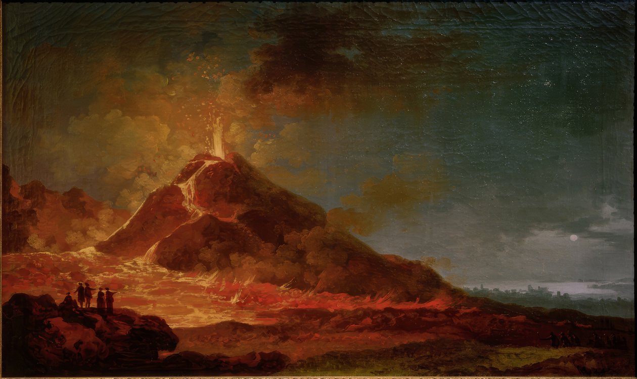 不知火　油絵 1771年5月14日のヴェスヴィオ火山の噴火