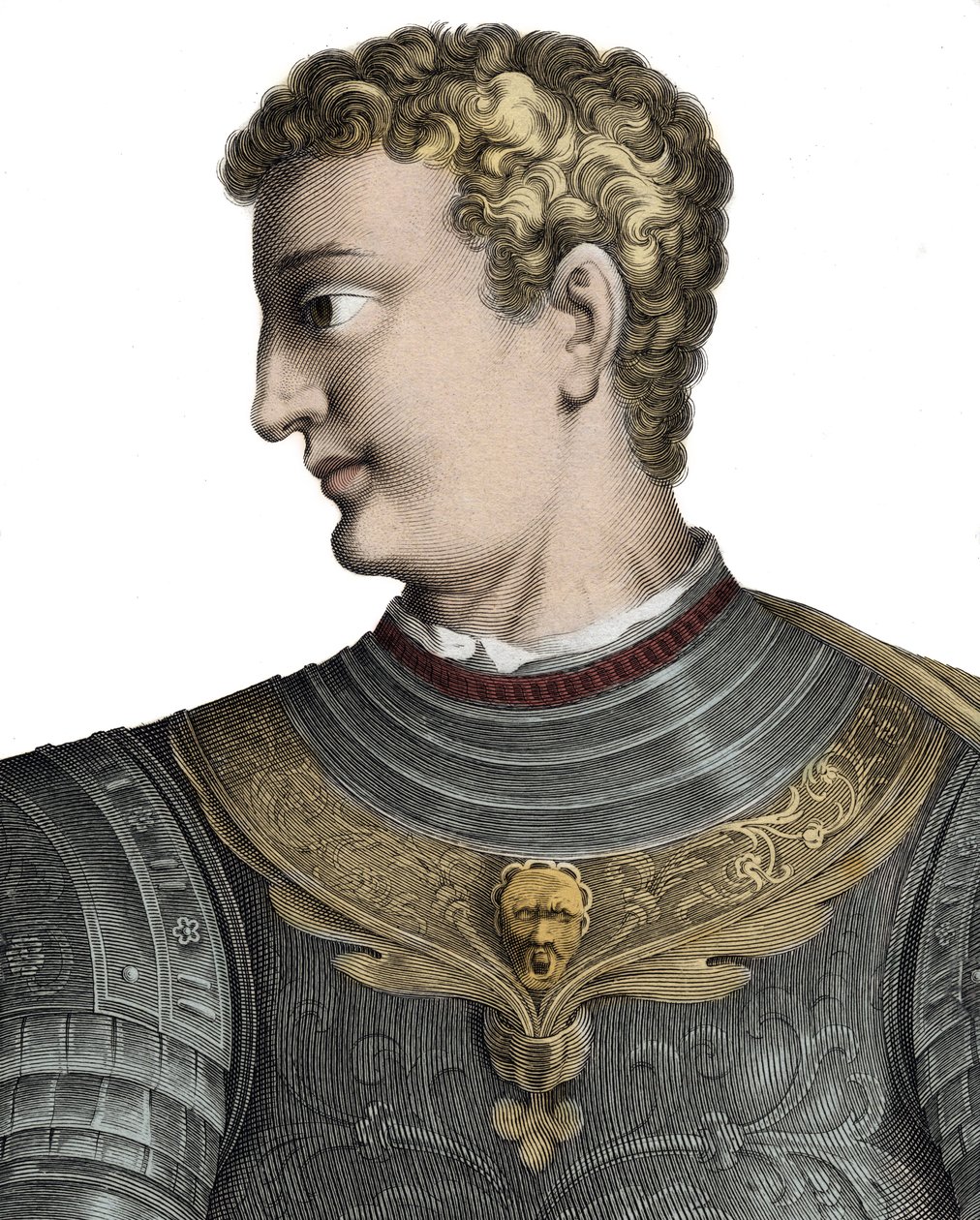 カリギュラ（カイウス・カエサル・ゲルマニカス）（12-41）、ローマ皇帝 - Caius Caesar Germanicus dit Caligula (12-41), Roman Emperor - Engraving by Pierre Jean Mariette 作： ピエール・ジャン・マリエット