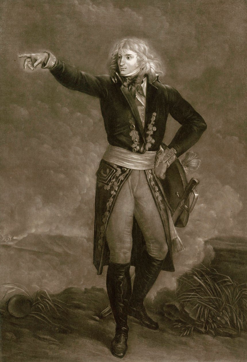 ナポレオン・ボナパルト、イタリア軍総司令官に就任（1796-1797年） - ピエール・ミッシェル（Pierre-Michel）・アリックス（1762-1817）のエングレーヴィング 作： ピエール・ミシェル・アリックス