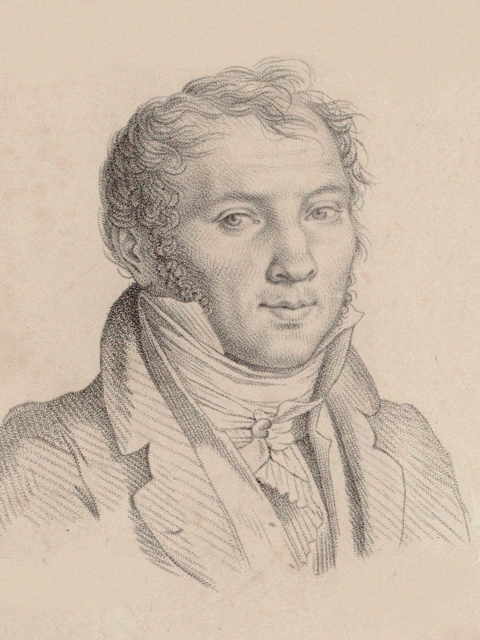 ヴァイオリン奏者で作曲家のルイ＝リュック・ロワゾー・ド・ペルシュイの肖像 1769-1819, 1811. 作： ピエールナルシスゲラン男爵