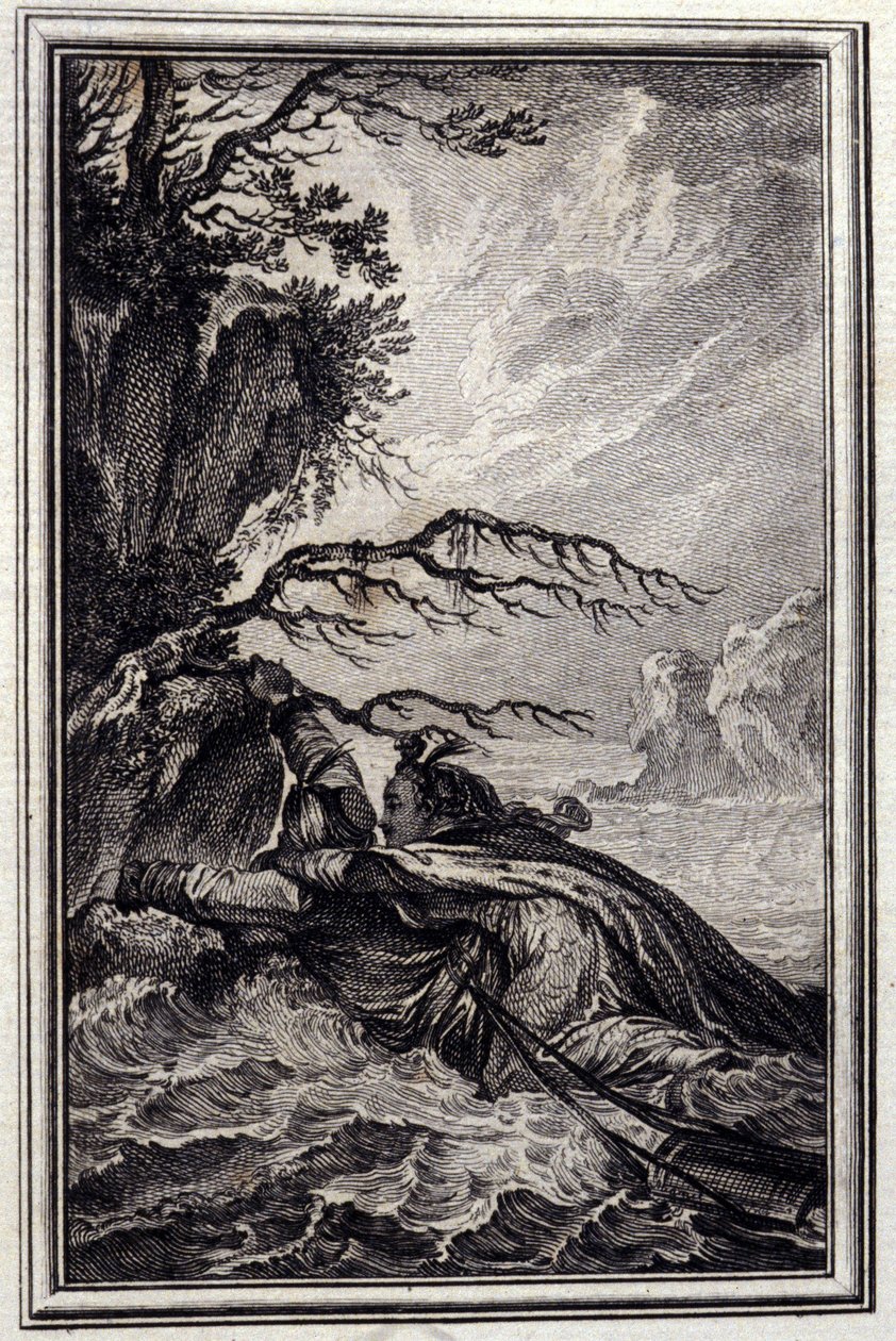 La fiancee du roi de Garbe - in the "Tales et nouvelles en vers" by Jean La Fontaine.1776.イラスト：P.P.Choffard 作： ピエールフィリップチョファード
