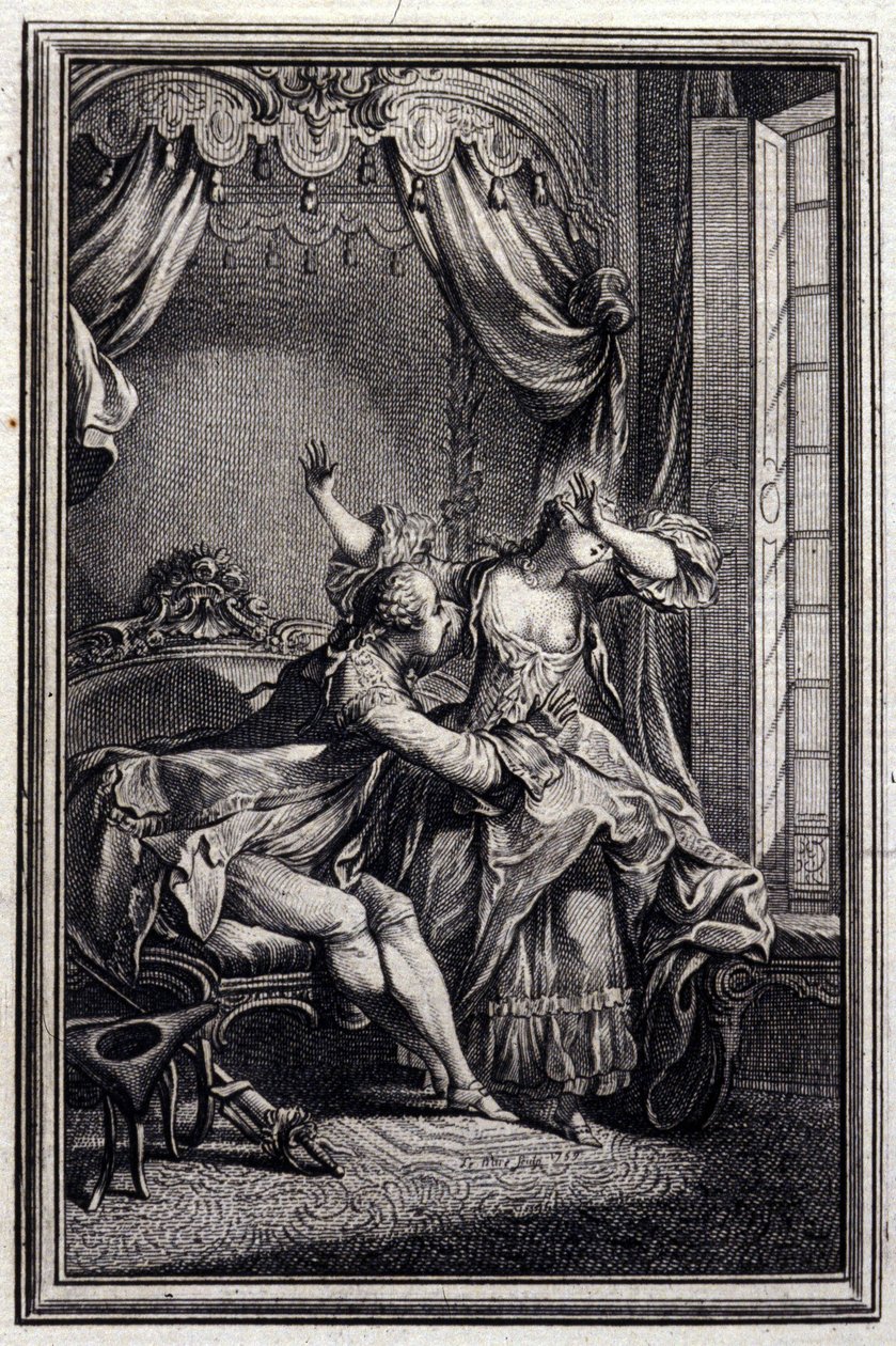 Richard Minulto - Jean La Fontaineの「Tales et nouvelles en vers」にて。1776.挿絵はP.P.Choffard。 作： ピエールフィリップチョファード