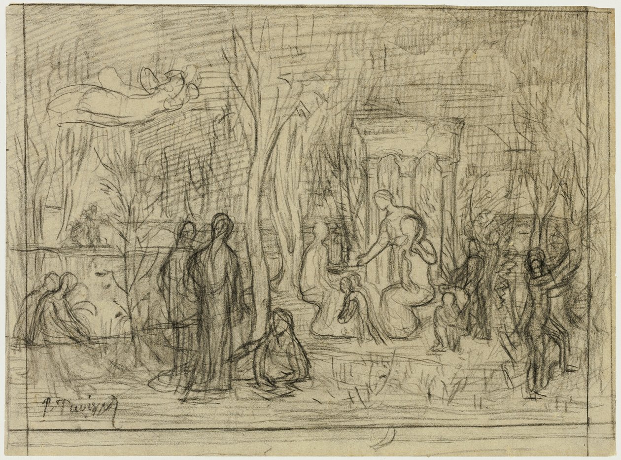 The Sacred Grove, Beloved of the Arts and the Muses のための作曲研究 作： ピエール・ピュビス・ド・シャヴァンヌ