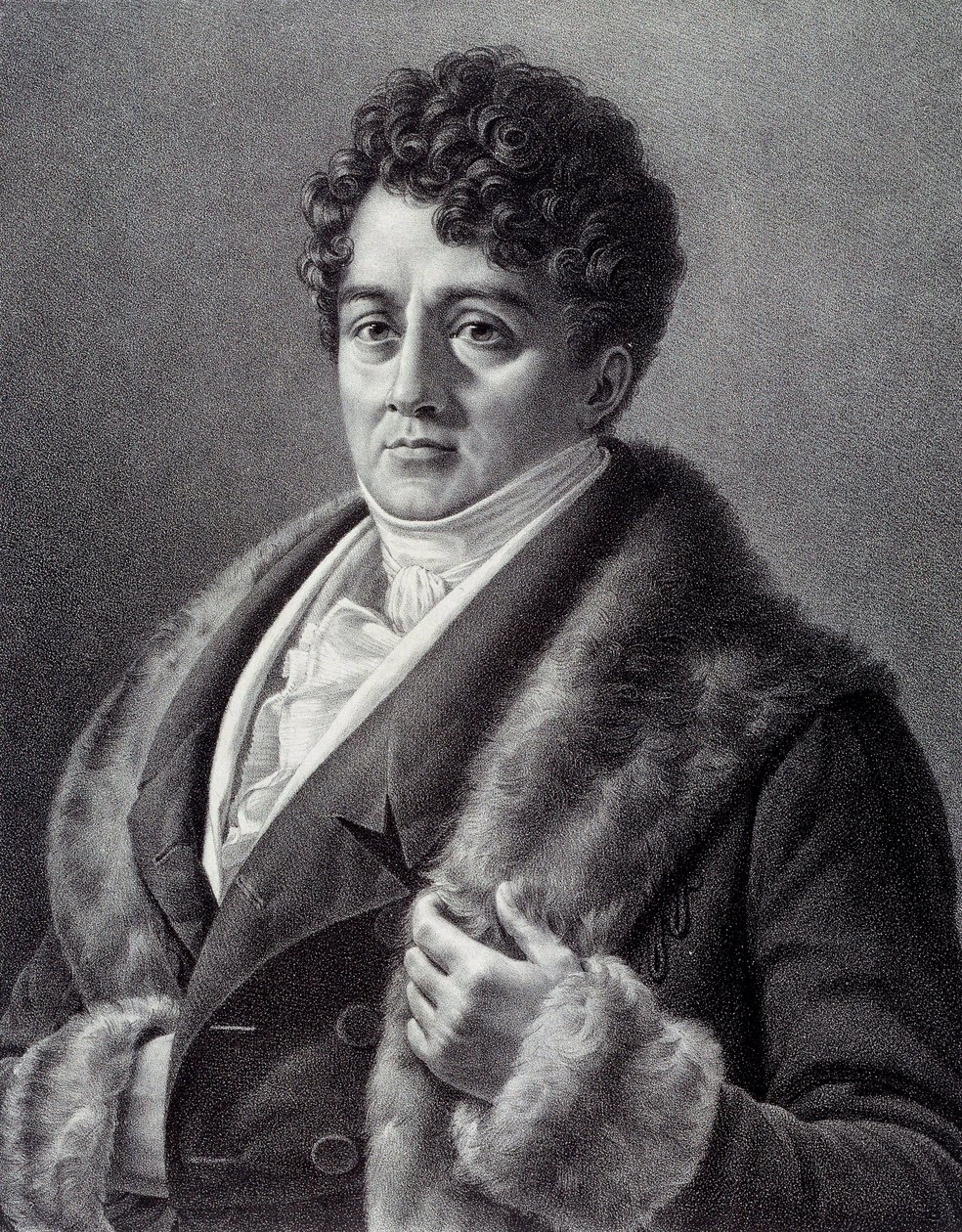 フランスの俳優フランソワ＝ジョゼフ（フランソワ・ジョゼフ）・タルマ（1763-1826）の肖像 ピエール・ヴィニュロン（1789-1872）のエングレーヴィング 19世紀 パリ、カルナヴァレ美術館蔵 作： ピエール・ロック・ヴィグネロン